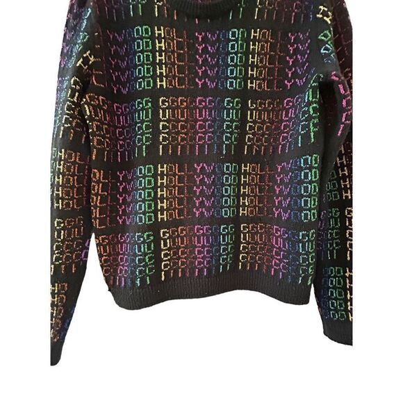 Gucci Rainbow “Gucci Hollywood” Sweater Womens Multicolor Size Small - Picture 5 of 10